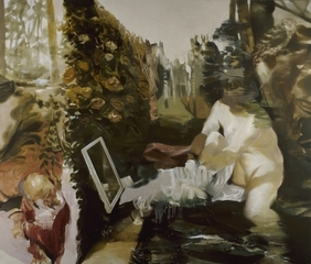 Another vivid painting by Lars Elling at the Nicholas Robinson Gallery. 